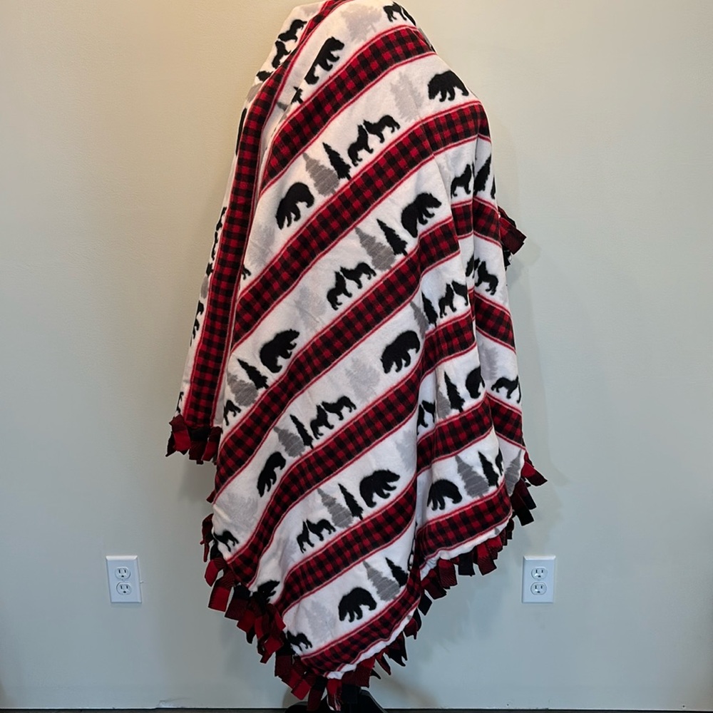Oversized Homemade Tie Fleece‎ Blanket